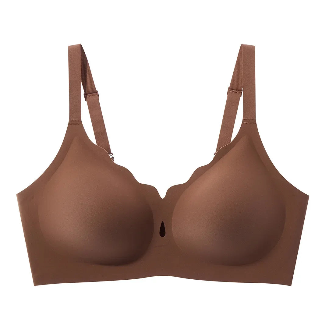 JC07-Women's Water Drop Hollow Lace V-Neck Bra