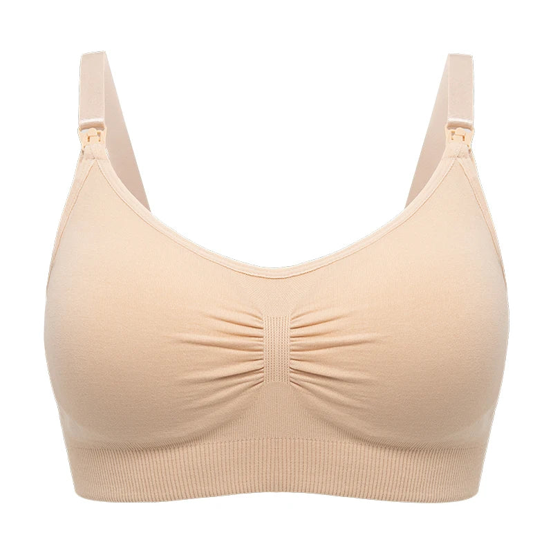 Large Size Nursing Bra Seamless Gathering Type