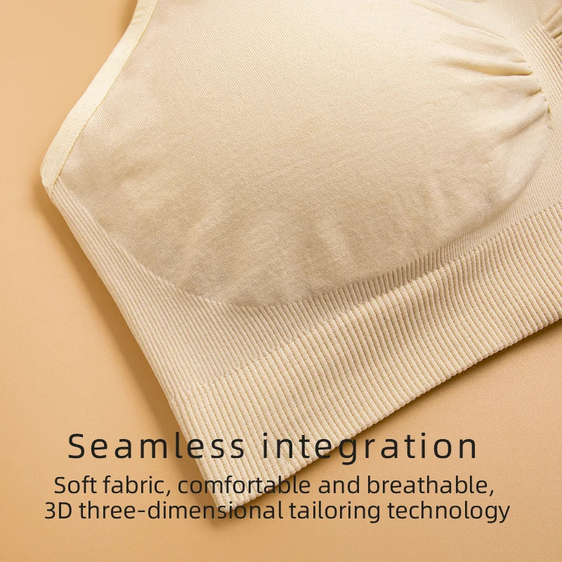 Large Size Nursing Bra Seamless Gathering Type