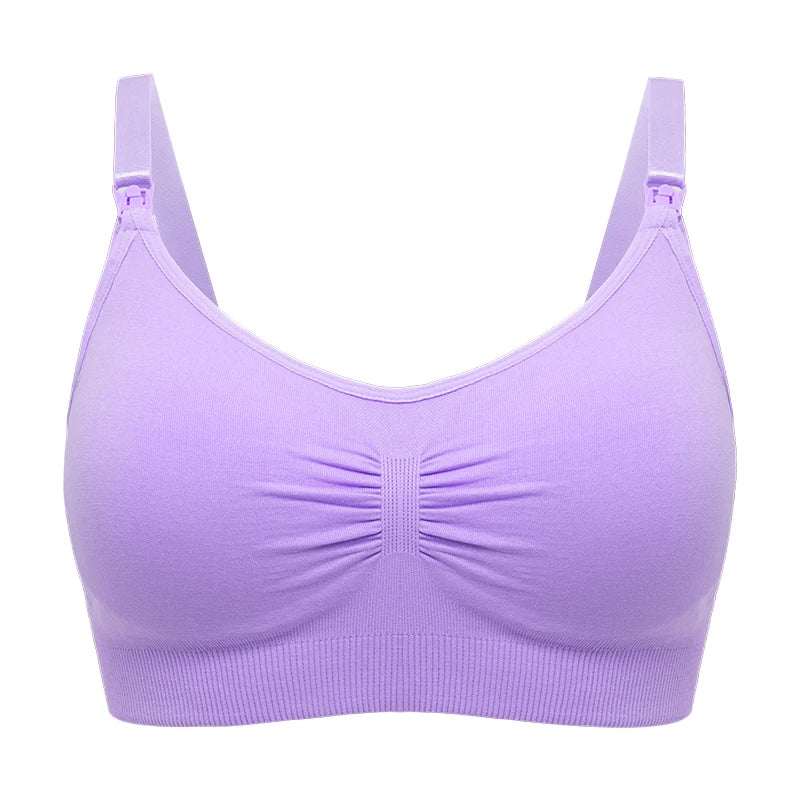 Large Size Nursing Bra Seamless Gathering Type