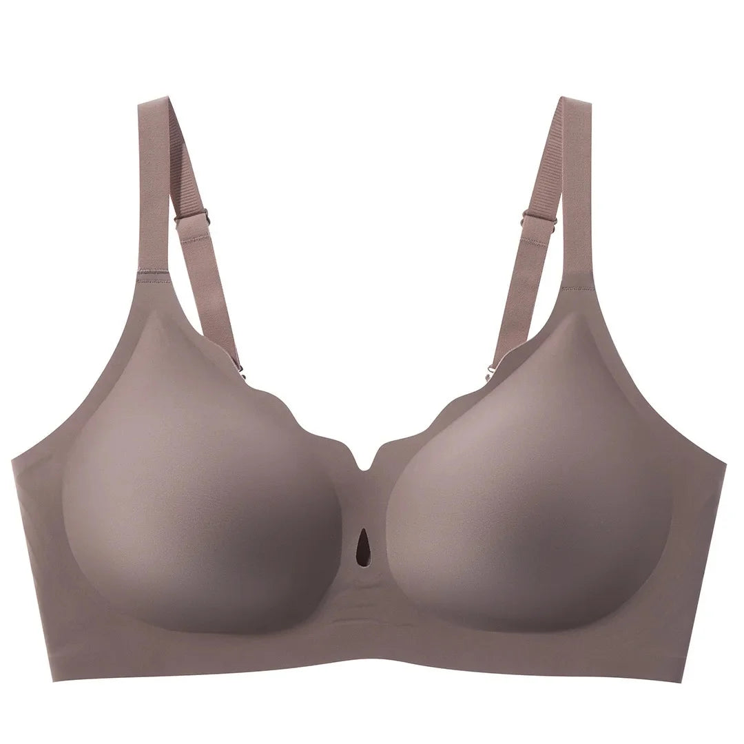 JC07-Women's Water Drop Hollow Lace V-Neck Bra