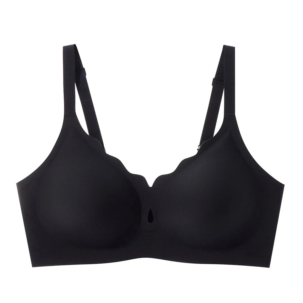 JC07-Women's Water Drop Hollow Lace V-Neck Bra