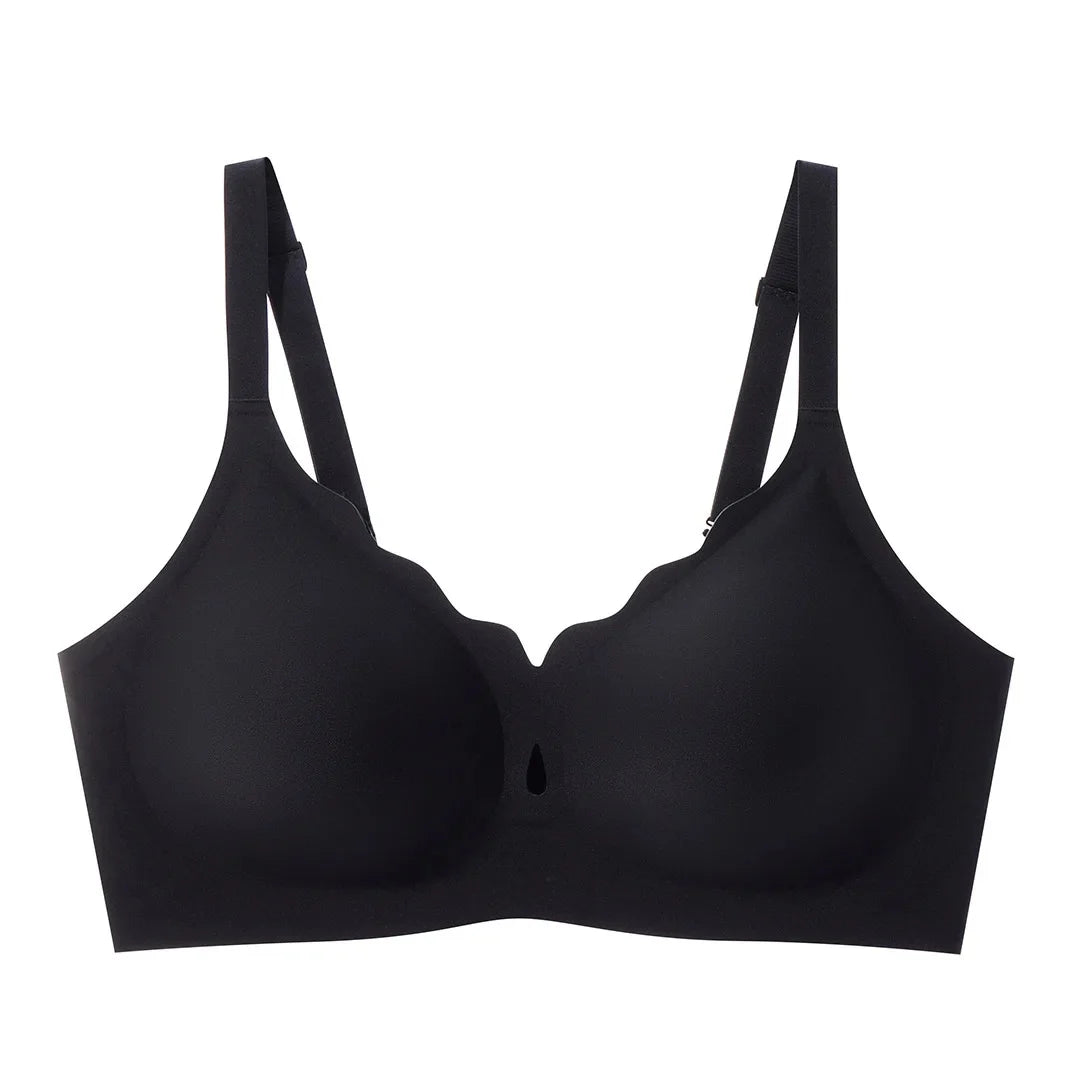 JC07-Women's Water Drop Hollow Lace V-Neck Bra