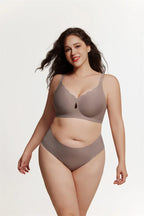 JC07-Women's Water Drop Hollow Lace V-Neck Bra