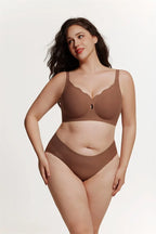 JC07-Women's Water Drop Hollow Lace V-Neck Bra