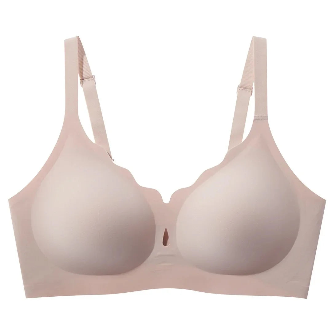 JC07-Women's Water Drop Hollow Lace V-Neck Bra