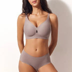 RC23-Wireless Bras with Seamless Comfort Deep V Style